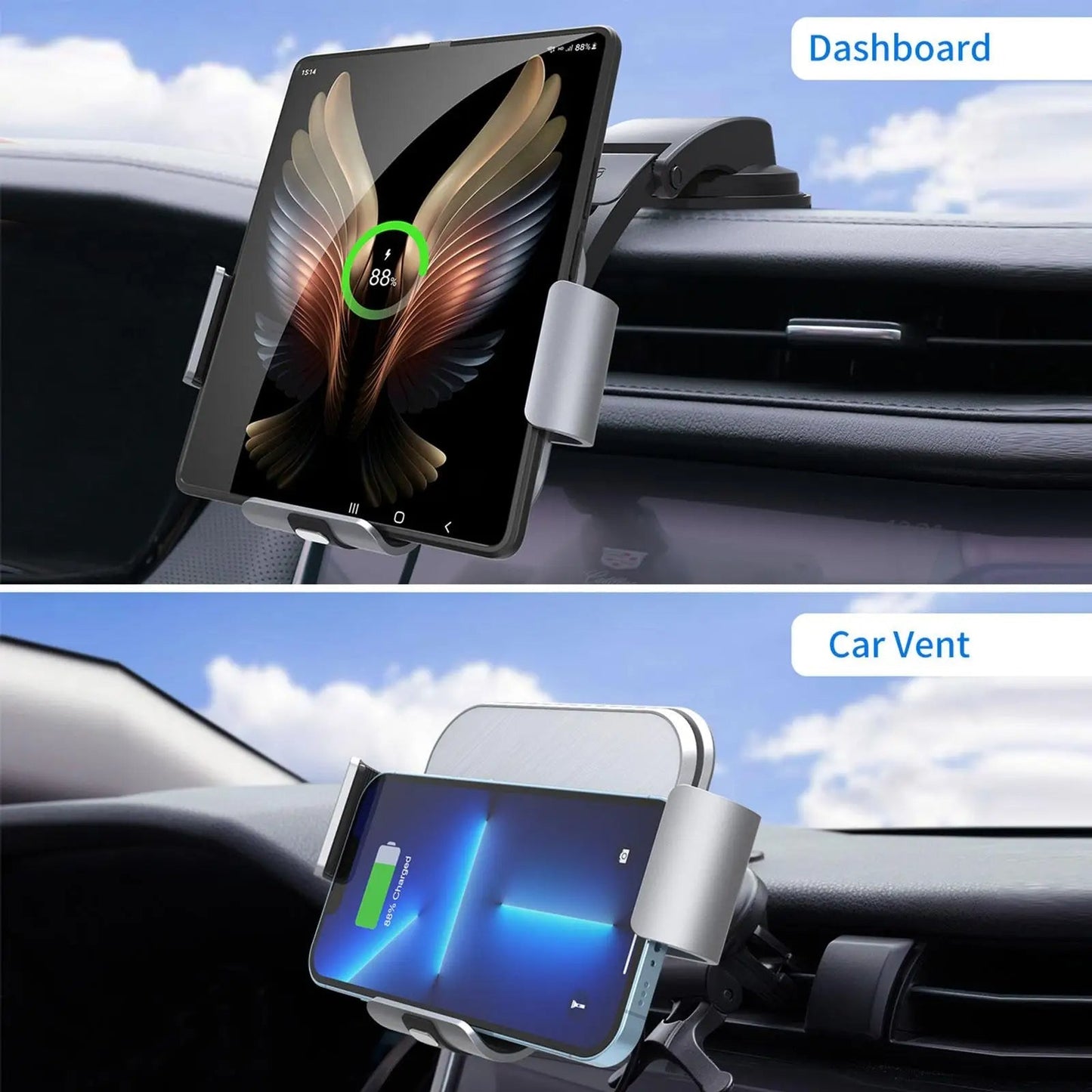 Coil Car Wireless Charger Phone Holder For Samsung Galaxy Z Fold