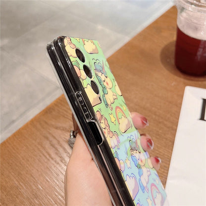 Luxury Cartoon unicorn Silicone Case for  Z Fold 3 5G