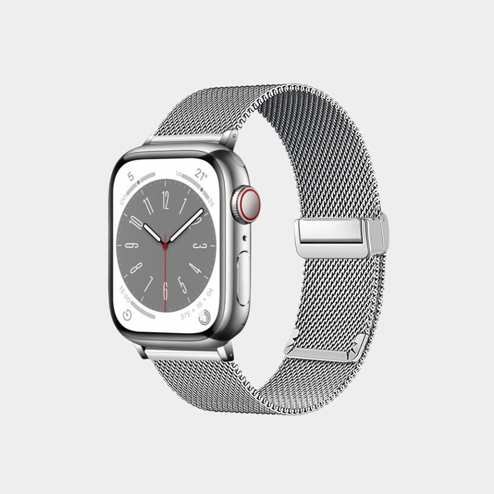 Magnetic Folding Buckle Stainless Steel Band For Apple Watch