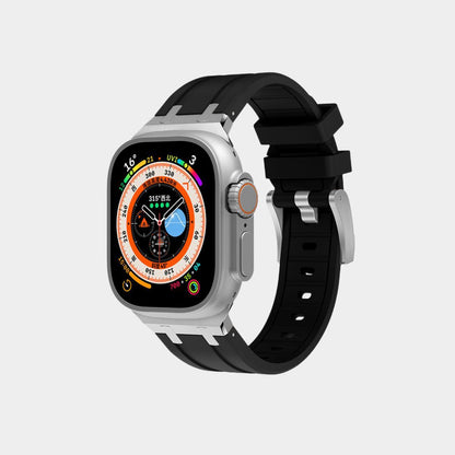 New AP Metal Head Silicone Band For Apple Watch