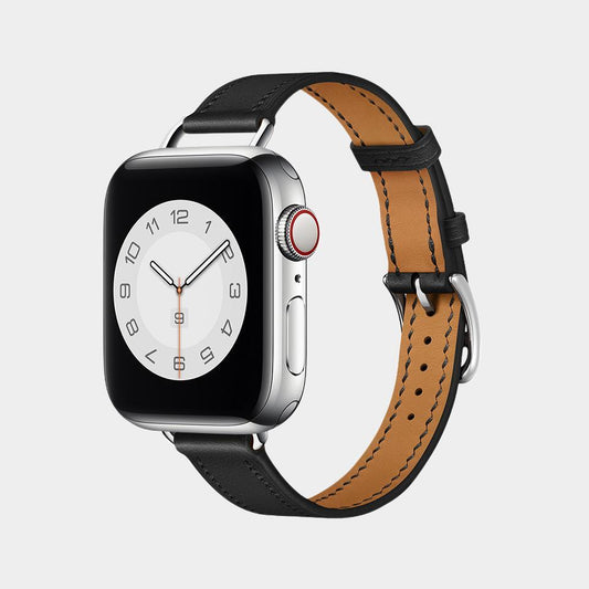 Leather Simple Narrow Band For Apple Watch