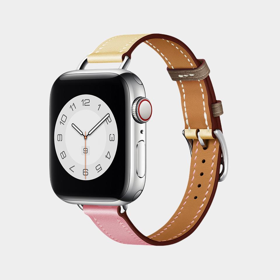 Leather Simple Narrow Band For Apple Watch