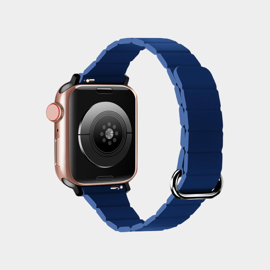 Magnetic Lychee Grain Leather Band For Apple Watch