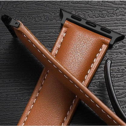 Fashion Magnetic Folding Buckle Leather Band  For Apple Watch