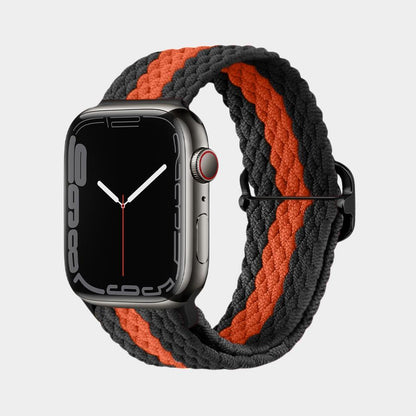 Multicolor Nylon Braided Buckle Band For Apple Watch