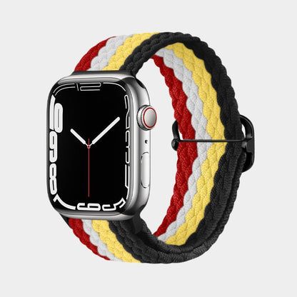 Multicolor Nylon Braided Buckle Band For Apple Watch