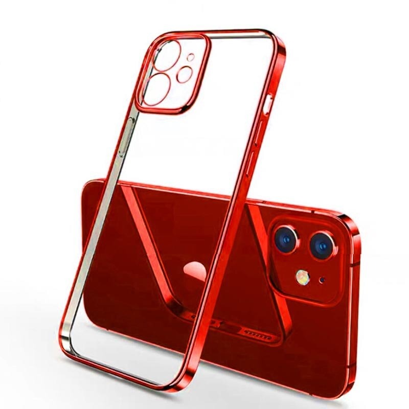 Luxury Plating Transparent Case For iPhone 14