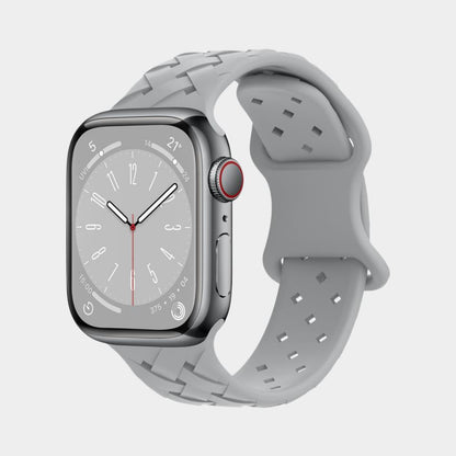 Monochrome Bamboo Pattern Silicone Band For Apple Watch