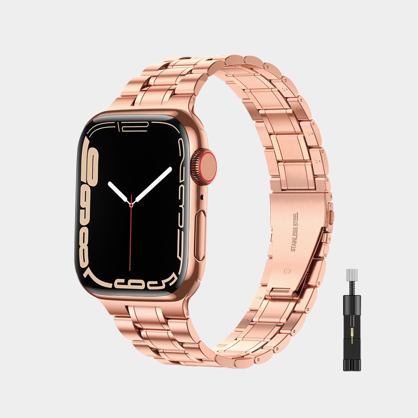 Metal Stainless Steel Five-bead Band For Apple Watch