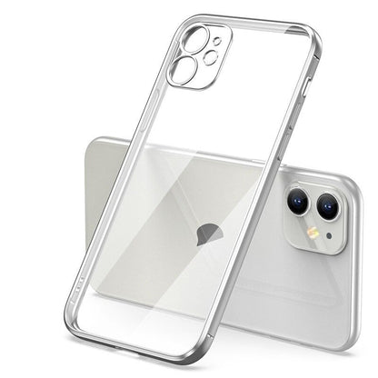 Luxury Plating Transparent Case For iPhone 14